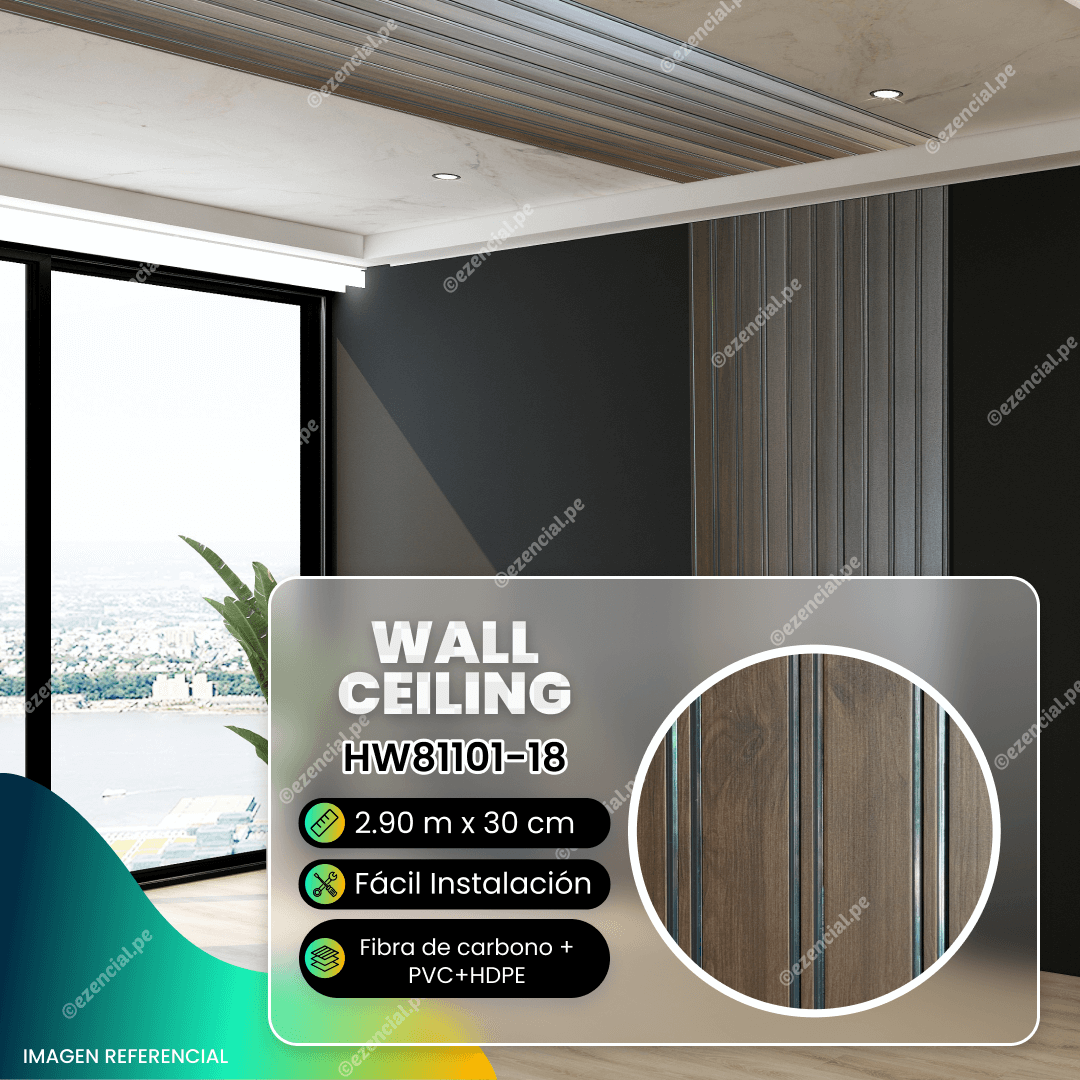 WallCeiling PVC HW81101-18 - 290x30cm