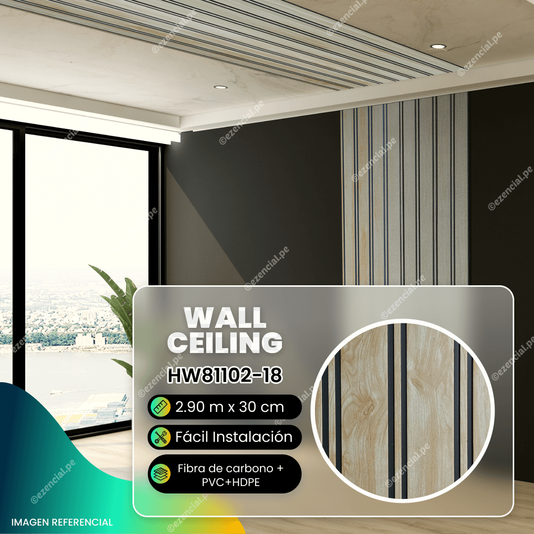 WallCeiling PVC HW81102-18 - 290x30cm