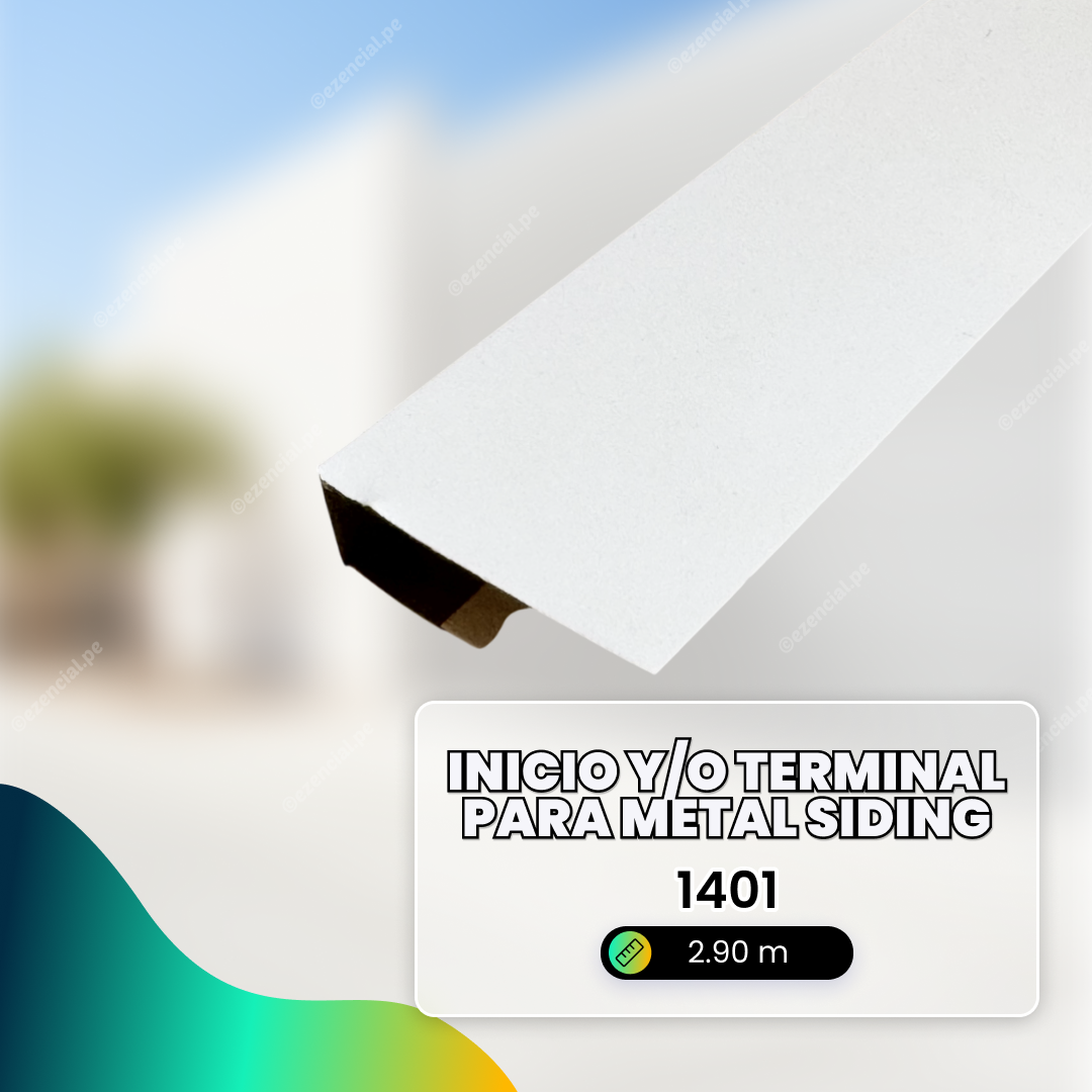 Inicio y/o Terminal para Panel Metal Siding 1401