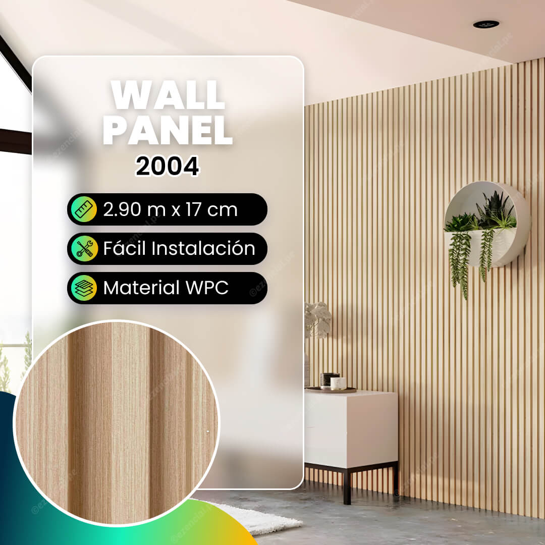 Wall panel de WPC 2004 - 290x17cm | ezencial.pe