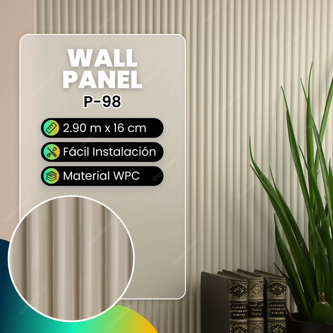Wall panel de WPC P-98 - 290x16cm