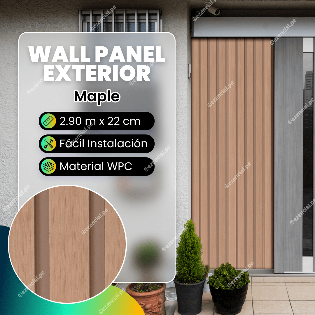 Wall panel de WPC para Exterior MAPLE - 290x22cm