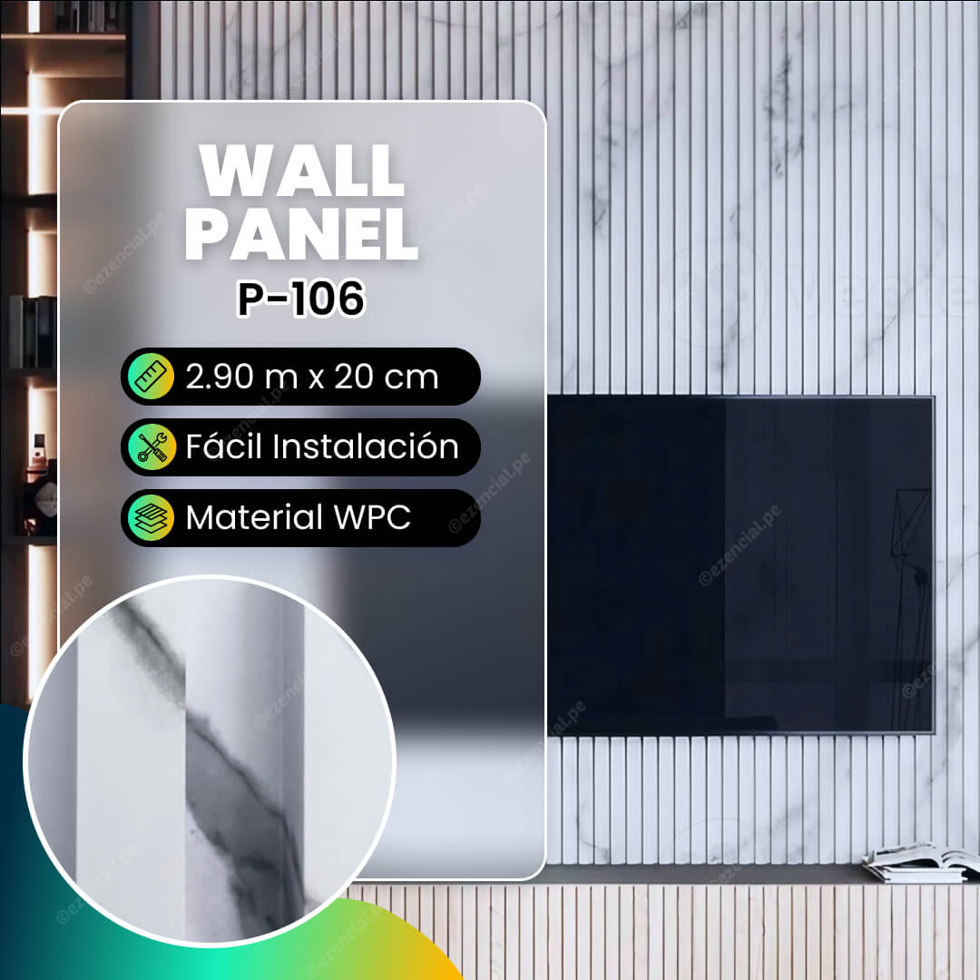 Wall panel de WPC P-106 - 290x20cm