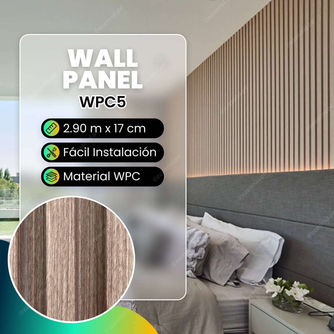 Wall panel de WPC WPC05 - 290x17cm